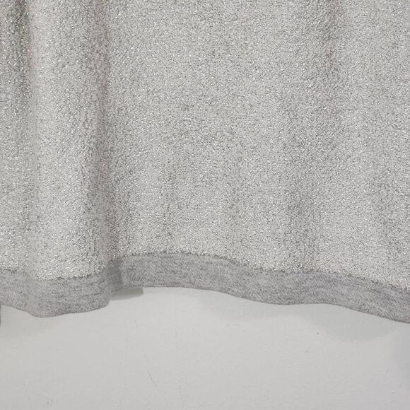 Dolan Left Coast Collection Gray Metallic Textured Knit Sweatshirt Size Small - Picture 2 of 7